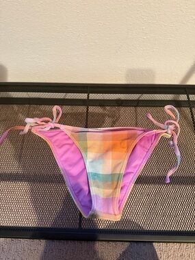Plaid Billabong Cheeky Swimsuit Bottoms
